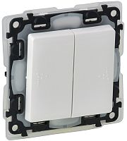 Выключатель без рамки Legrand Valena Life 2-кл. IP44 белый картинка